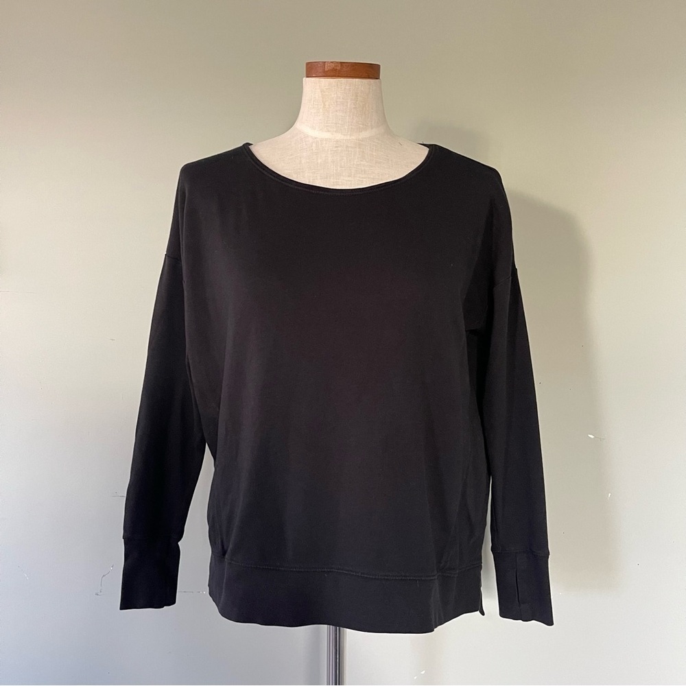Sweaty Betty Black Longline sweatshirt size XS preowned